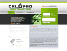 Tablet Screenshot of calprocontractors.com